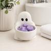 Decorative Candle Trough for Table Halloween Ghost Holder, Cute 3D Printed Tea Light Holder Spooky Aromatherapy Scented Candles, Small Tabletop Candy