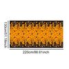 Halloween Decoration Tablecloth,Disposable Pumpkin Spider Web Bat Plastic Table Cover,Halloween Party Home Table Decor