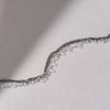 Mimi.J Jewelry 925 Silver Heart Black Chain Double-Line Anklet