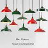 Vintage Hong Kong Industrial Red Hot Pot & BBQ Restaurant with Nostalgic Green Chandelier