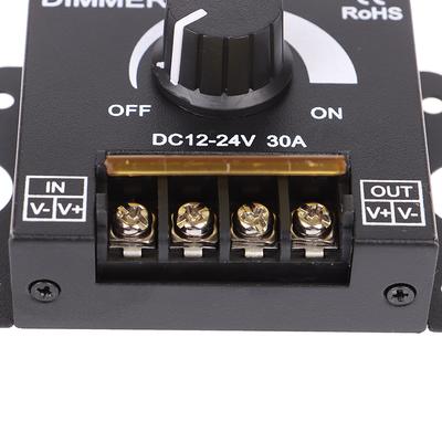 1 Adet DC12V-24V LED Dimmer 30A 360W Tek Renkli 5050/3528 Şerit İçin Ayarlanabilir
