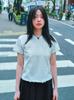 Loaegsyueol Double Lace Curved Ruffle T-Shirts _Off White