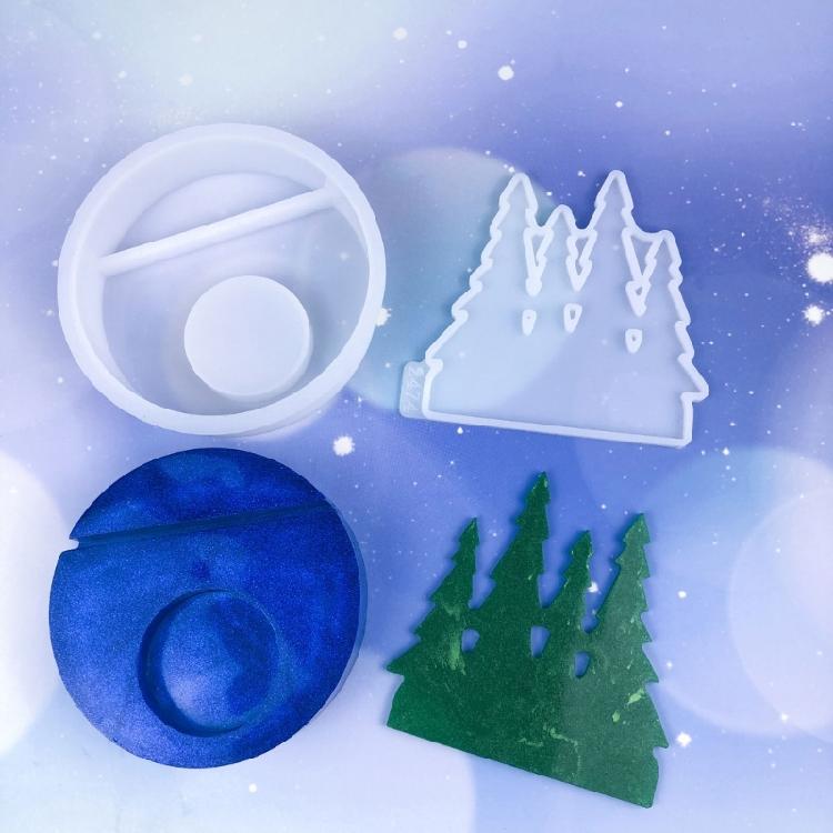 Silicone Mould Gypsum Candle Holder Mold Candle Stand Mould Jewelry Making Tool