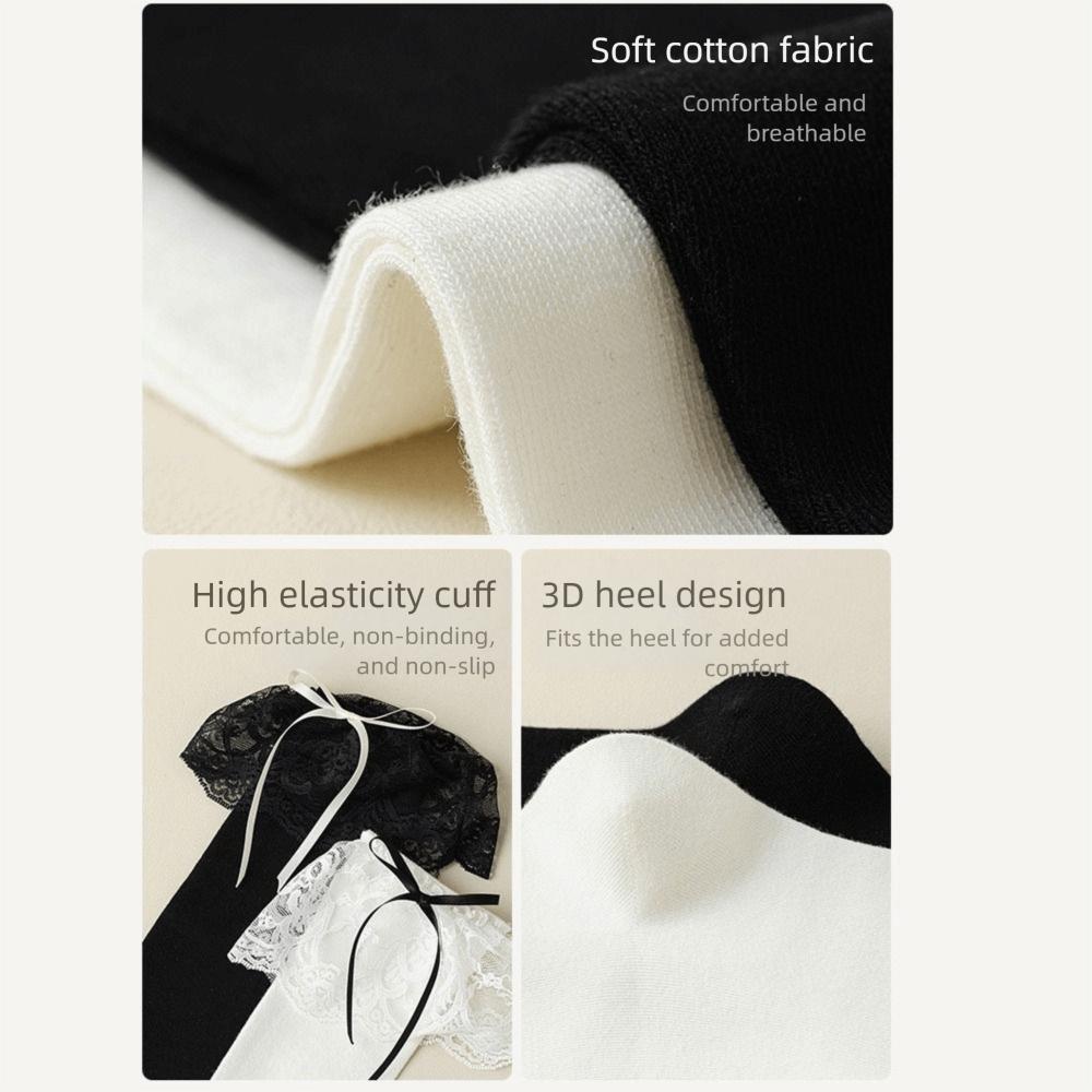 Lace Ruffle Stockings College Style Warm Socks Fashion Long Socks  Autumn Winter
