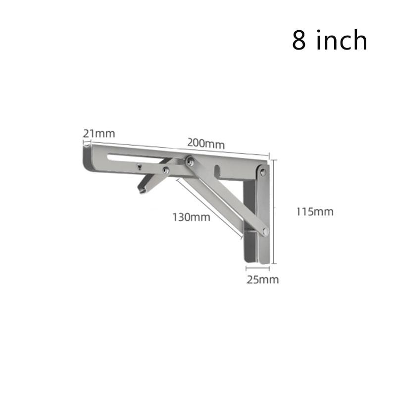 2/1Pcs Multiple Sizes Triangle Folding Angle Bracket Heavy Support Adjustable Wall Shelves Mounted Table Shelves Home Hardware