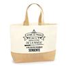 Tote Bag - PLANETEE - Sergeant Ministry of Magic - Jute - Printed In France - Large Capacity