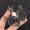 Pink Opal Pendant Copper Wire Wrapped Gemstone Pendant Butterfly Pendant Copper Jewelry Handmade Pendant Wire Wrapping Jewelry Gifts For Mom