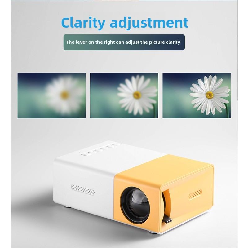 Mini Portable Micro Projector Hot Selling Children's Yellow and White Projector