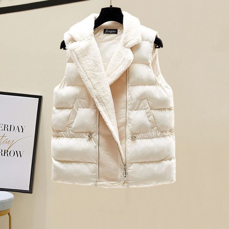 

Осенне-зимний женский хлопковый жилет. Хлопковый жилет для тепла и хлопковая майка для верхней одежды. M