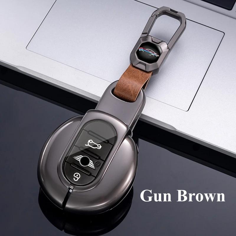 Metal Automotive Housing Remote Mount Auto Accessories Fit For Bmw Mini Cooper F55 F56 F57 F54 F60 Jcw Clubman Countryman Auto Smart Key Fob Cover