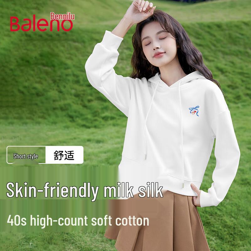 

Baleno Women s Cropped Hooded Sweatshirt L