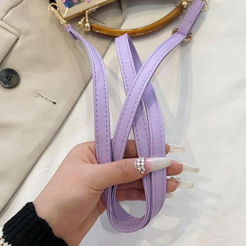 2024 New Fashion Women Evening Clutch Metal Glitter Sequin Purple Gold Chain Shoulder Bags Luxury Designer Wedding Prom Handbags