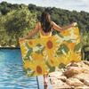 Sonnenblumen-Handtuch Schnelltrocknende Strandtücher Sind Geeignet Für Schwimmbäder Camping Yoga Und Das Fitnessstudio