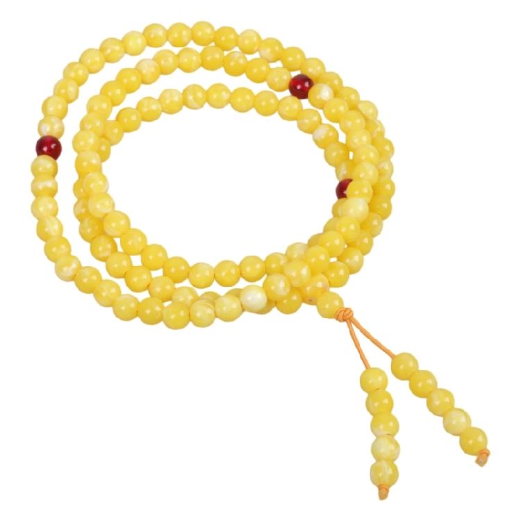 Stylish Amber Prayer Beads Necklace Ergonomic Jewelry Rosary Beads Chain For Serenity Practices Fashion Styling c