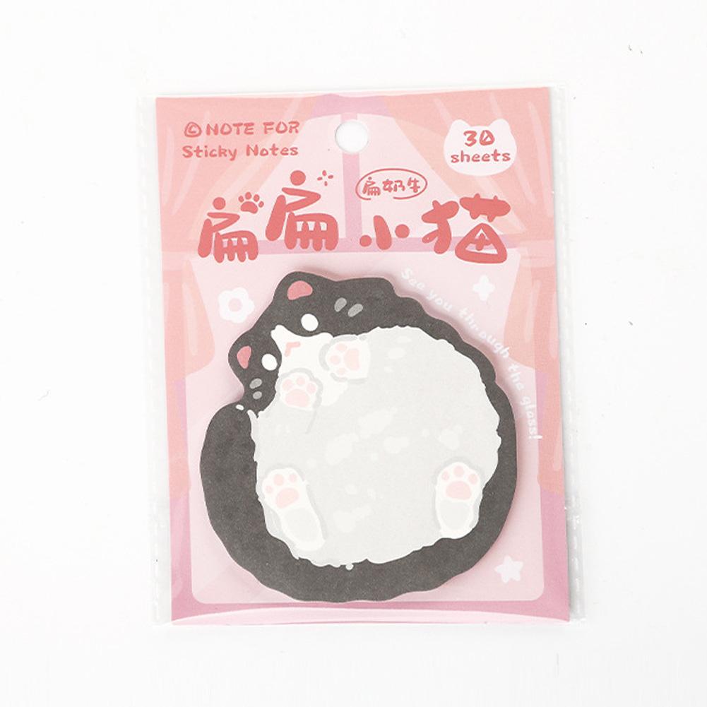 Kawaii Easy Peel & Stick Notes Creative Cute Cat Memo Pads Student Reward Stickers Reminder Bookmark Stickers Office Study Supplies