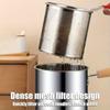 Wood Handle Deep Fryer with Strainer Strainer Basket Milk Warmer Pot  Home Restaurant