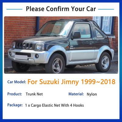 Voor Suzuki Jimny JB23 JB43 1999~2018 2006 2005 2003 3 Accessoires 70x70 Auto Auto Vloer Kofferbak Net Elastische Opbergorganizer