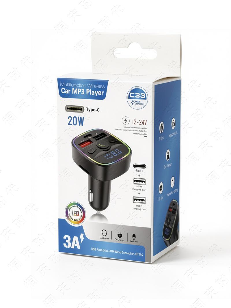 Bluetooth Car Charger & FM Transmitter with MP3 Player C33 чёрный