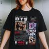 Camiseta BTS 2026 Camiseta con Estampado de Gira Mundial Mujer Hombre Algodón Casual Manga Corta Camiseta Gráfica de la Gira BTS 2026 Camiseta Kpop Coreana
