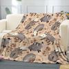 Contemporary Opossum Flannel Blanket - Soft Cozy Polyester | All-Season Multipurpose | Sofa Decor & Gift