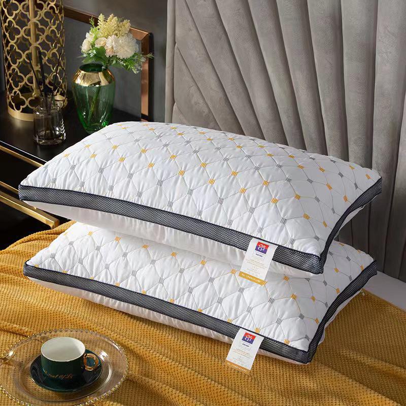

Роскошный гостиничный набор подушек для дома и общежития (Пара) single-side, low pillow [500g], one piece