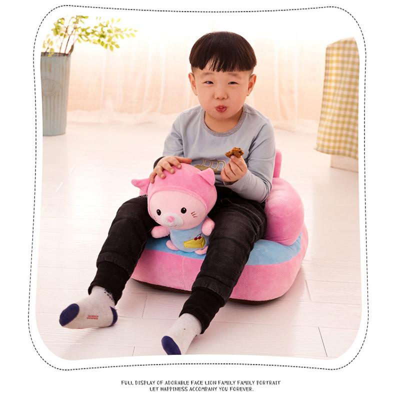 Infant Safety Seat Soft Stuffed Animal Baby Sofa Plush Baby Cushion Feeding Chair Learning To Sit Kids Back Support Plush Toy