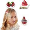 European-American Style Christmas Hat Hair Clip - Cute Girly Hair Accessory & Decoration