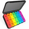 Portable Medication Dispenser 28 Compartments