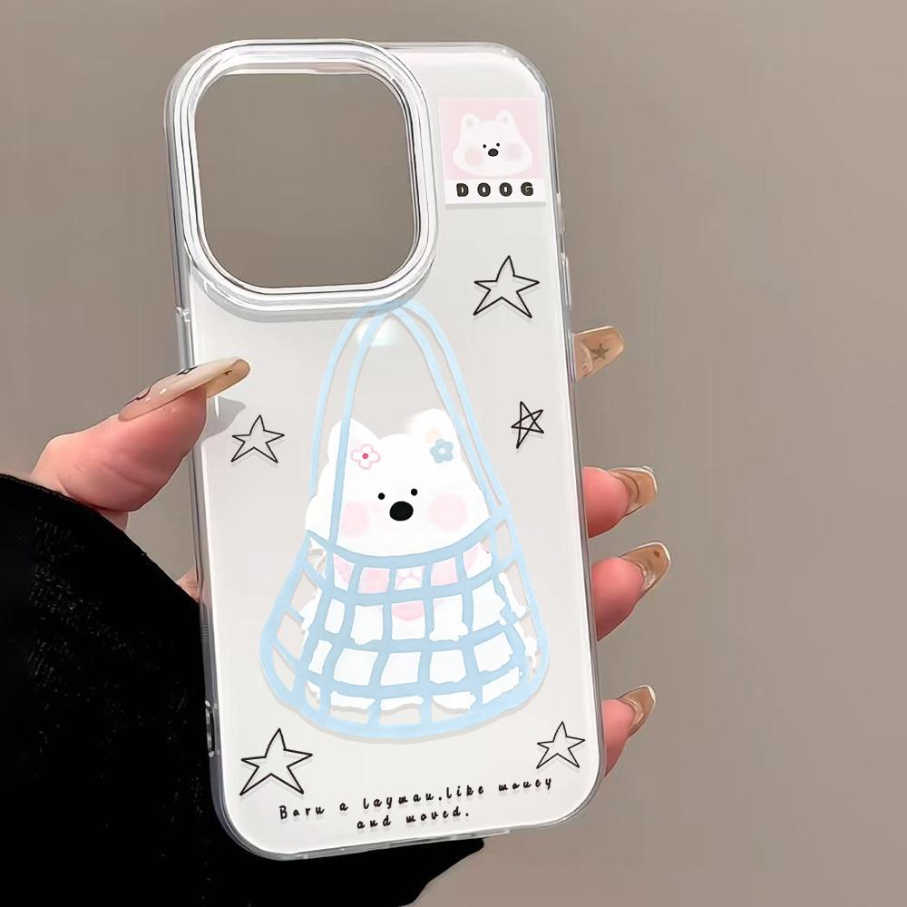 Painted Phone Case for iPhone 12 13 15 16 iPhone 16 12 13 14 15 Pro  14 15 16 Pro Max Coverage Shockproof Anti-Fingerprint Fresh Style Protective Case
