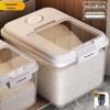 Large Rice and Flour Storage Bin: Sealed, Insect-Proof, Moisture-Proof, Food-Grade.