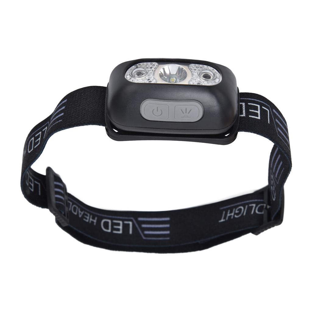 LED Headlamp Multifunctional Adjustable Angle Waterproof USB Charging Motion Sensor Portable Head