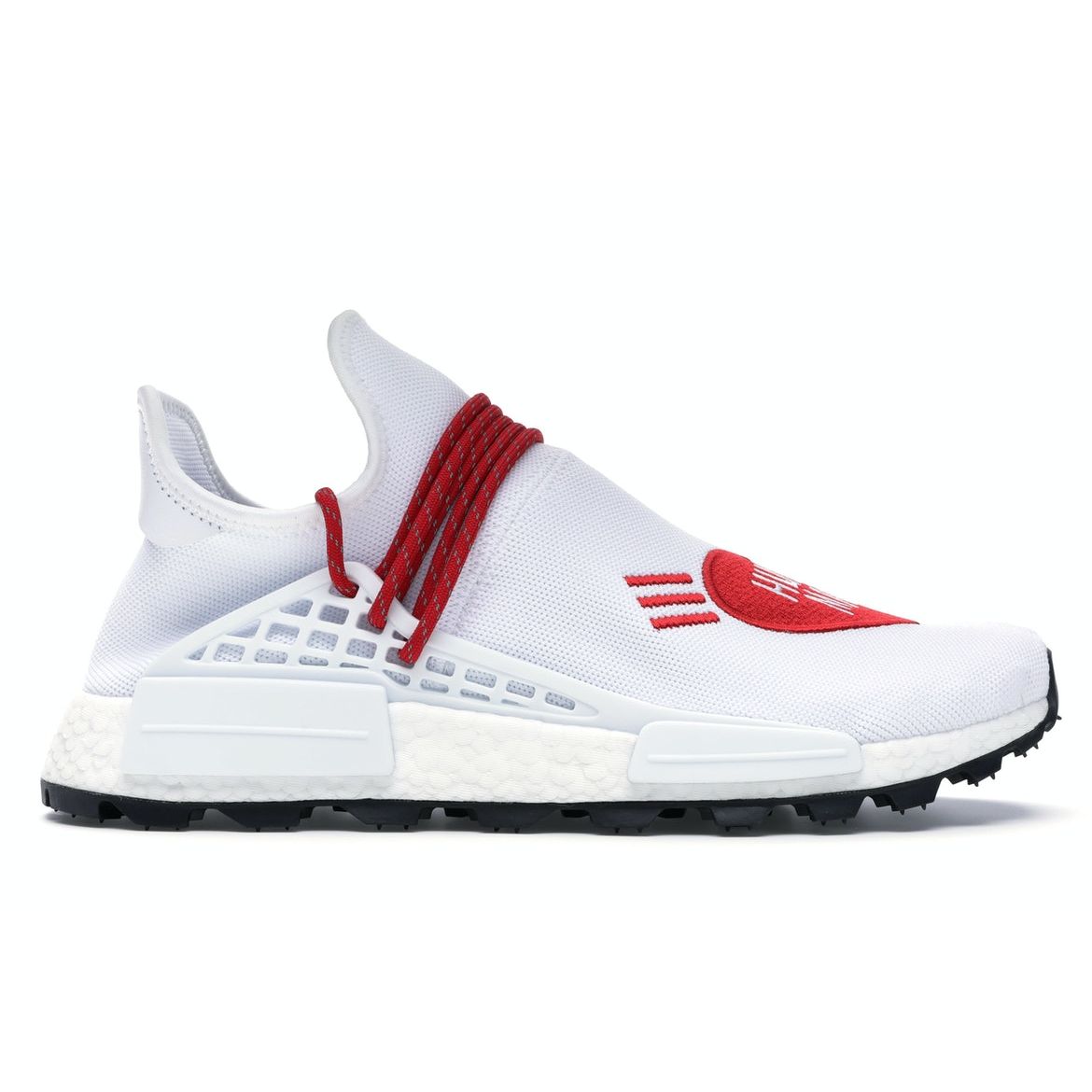 

Кроссовки унисекс adidas HUMAN MADE x Pharrell x NMD Hu Love White Cloud-White Scarlet EF7223