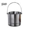 Ice Bucket for Drinks And Snacks Stainless Steel with Removable Strainer, Bar Wine Champagne Beer Chilling Cooler Red Wine, Portable Home KTV