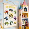 Truck Wall Decor Bedroom Decor Hangable Flag Banner For Girls Boys Nursery Bedroom Playroom Birthday Study Hallway Daycare