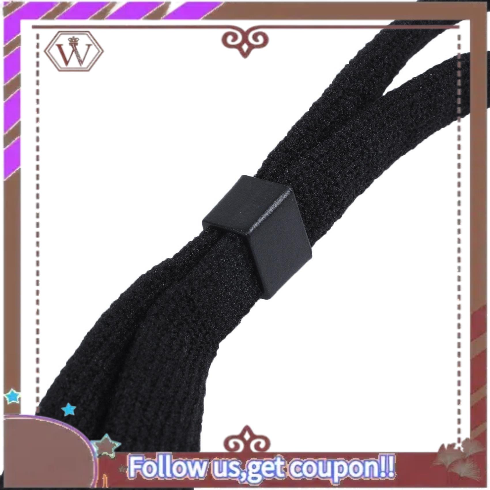 A95D-2X Sport Sunglass Neck Strap Eyeglass Cord Lanyard Holder Black чёрный