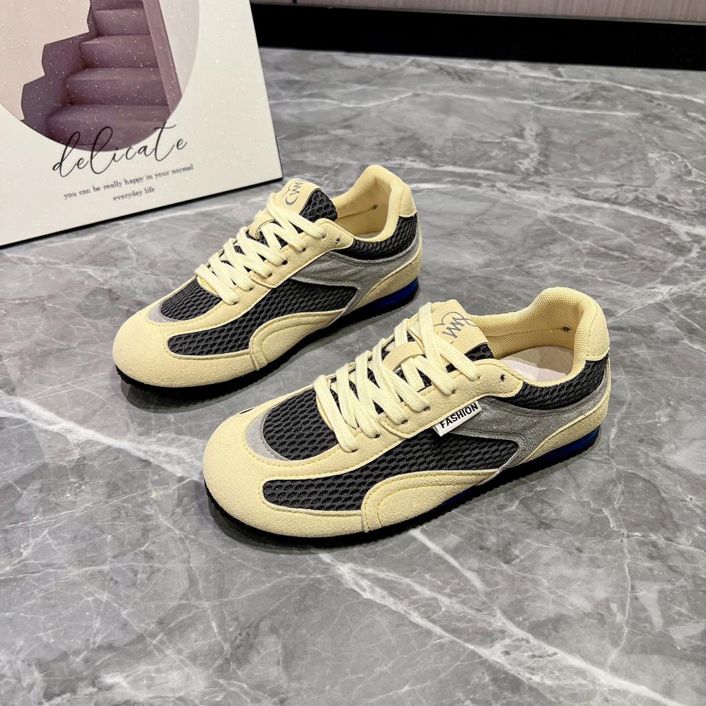 2025 New Mesh Breathable Soft-soled German Training Shoes Women's Soft-soled Forrest Gump Shoes Early Autumn New Casual Sports Shoes