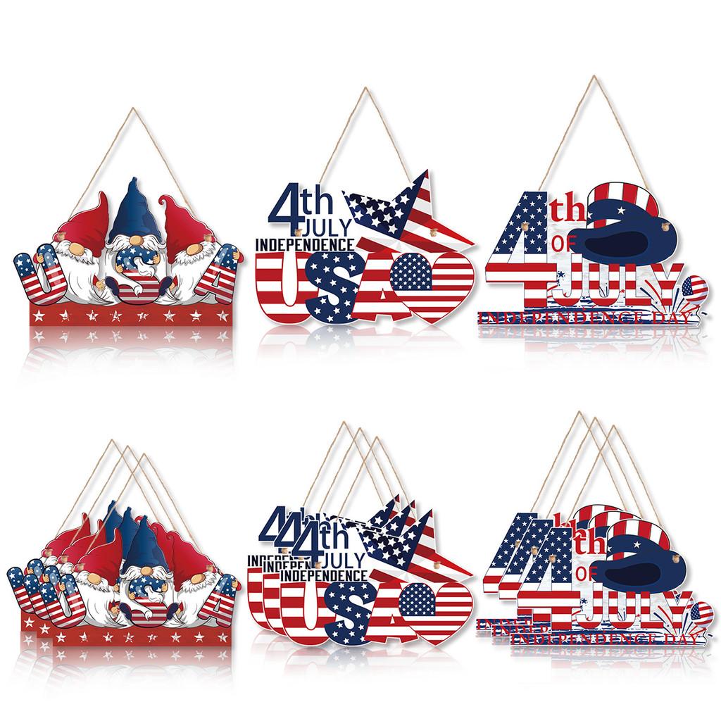 Theme Independence Day Paper Decoration Door Hanging Party Pendant Scene