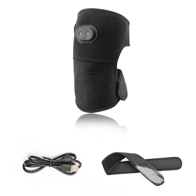 USB Rechargeable Dual-Use Shoulder and Knee Hot Compress and Vibration Massage Protector One Size
