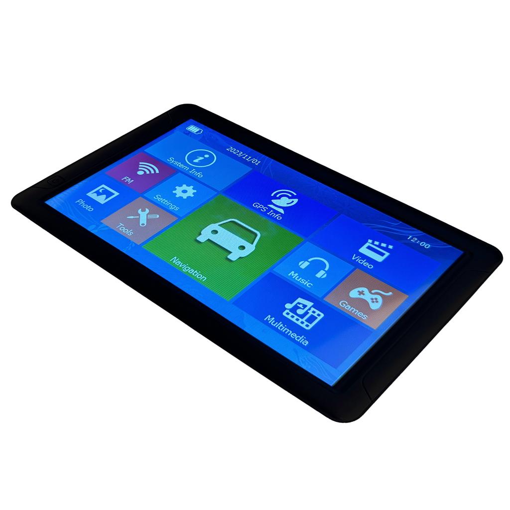 9-Zoll-Auto-GPS-Navigationssystem mit großem POI und Sprachführung, Touchscreen, 800 x 480, tragbar, für LKW