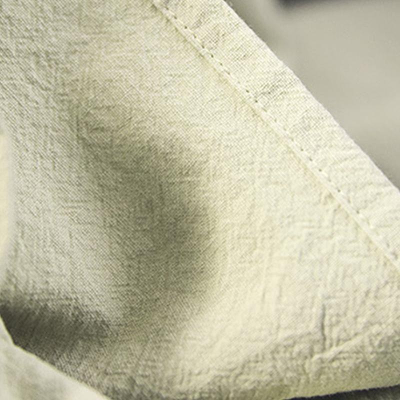 Minimalist Style Dirt-Proof Cross Back Smock Cotton Linen Apron with Wide Shoulder Straps Washed Cotton Household Apron Kitchen