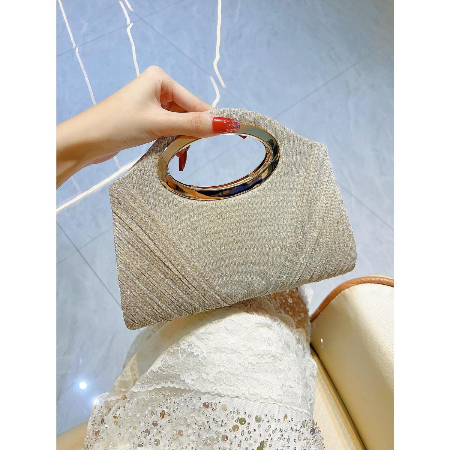 Новая трансграничная celebrity плиссированная портативная банкетная сумка романтическая свадебная вечерняя сумка сумка для платья сумка-мессенджер на плечо ужин сумка