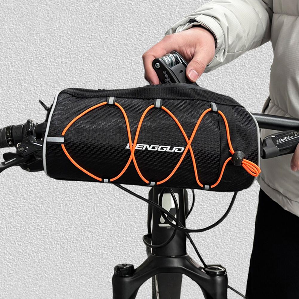 2.5L Bike Handlebar Bag Large Capacity Bicycle Frame Pannier Bag Multi-Pockets Portable Shoulder Bag for Outdoot Cycling