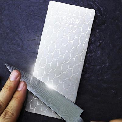 Kitchen Diamond Ultra-thin Knife Sharpening Stone Knife Sharpener Honeycomb Surface Whetstone Grindstone Cutter Tool (400# 1000# 600#)