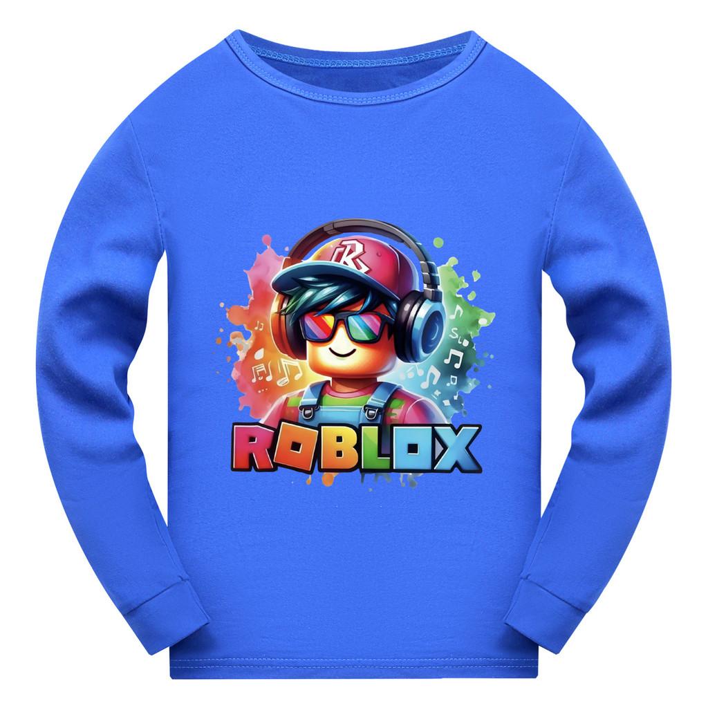 5528 Kids Boys Girls Roblox Print Long Sleeves T-Shirt