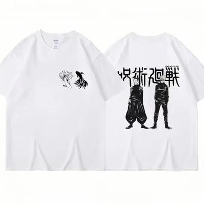 Tricou animație japoneză Jujutsu Kaisen Satoru Gojo Geto Suguru Tricou bărbați Stil casual Harajuku Bumbac 100% mânecă scurtă