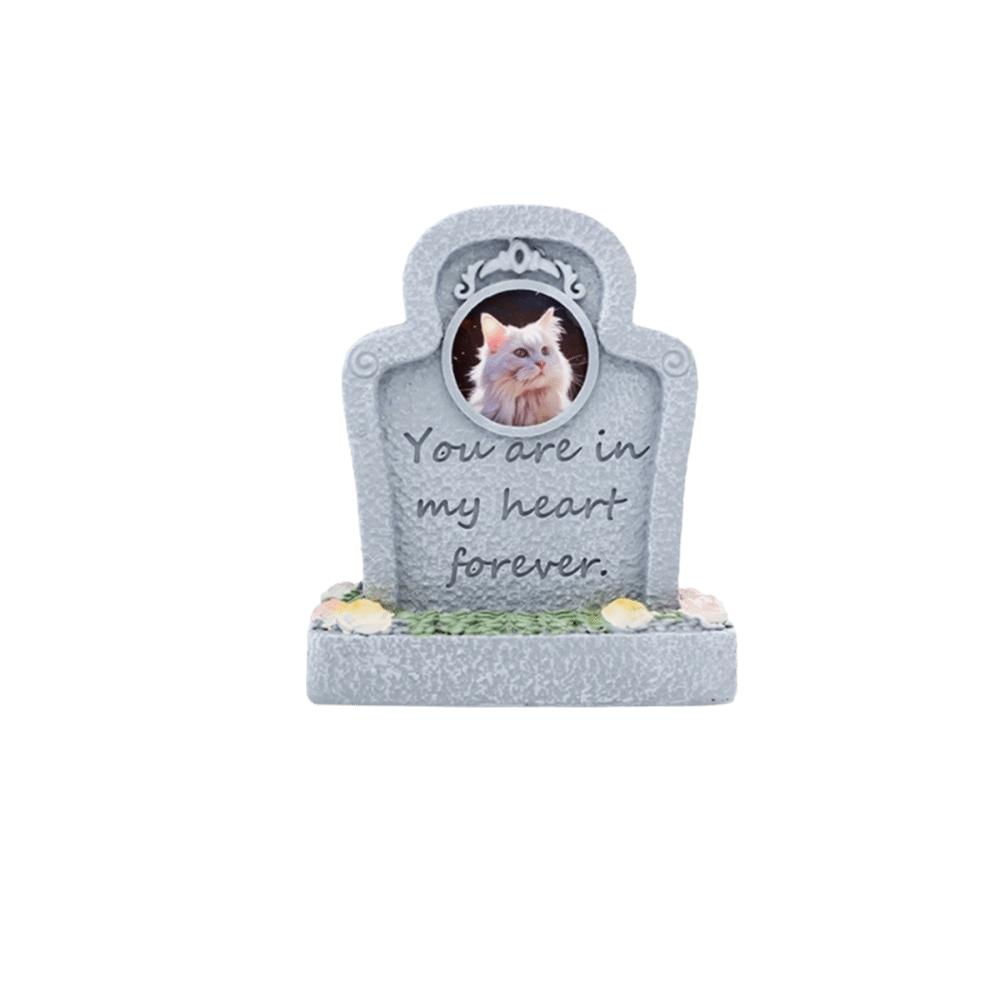 Waterproof Pet Grave Marker Weatherproof Resin Pet Tombstone Pet Cemetery Dog Headstone  Cemetery Style A