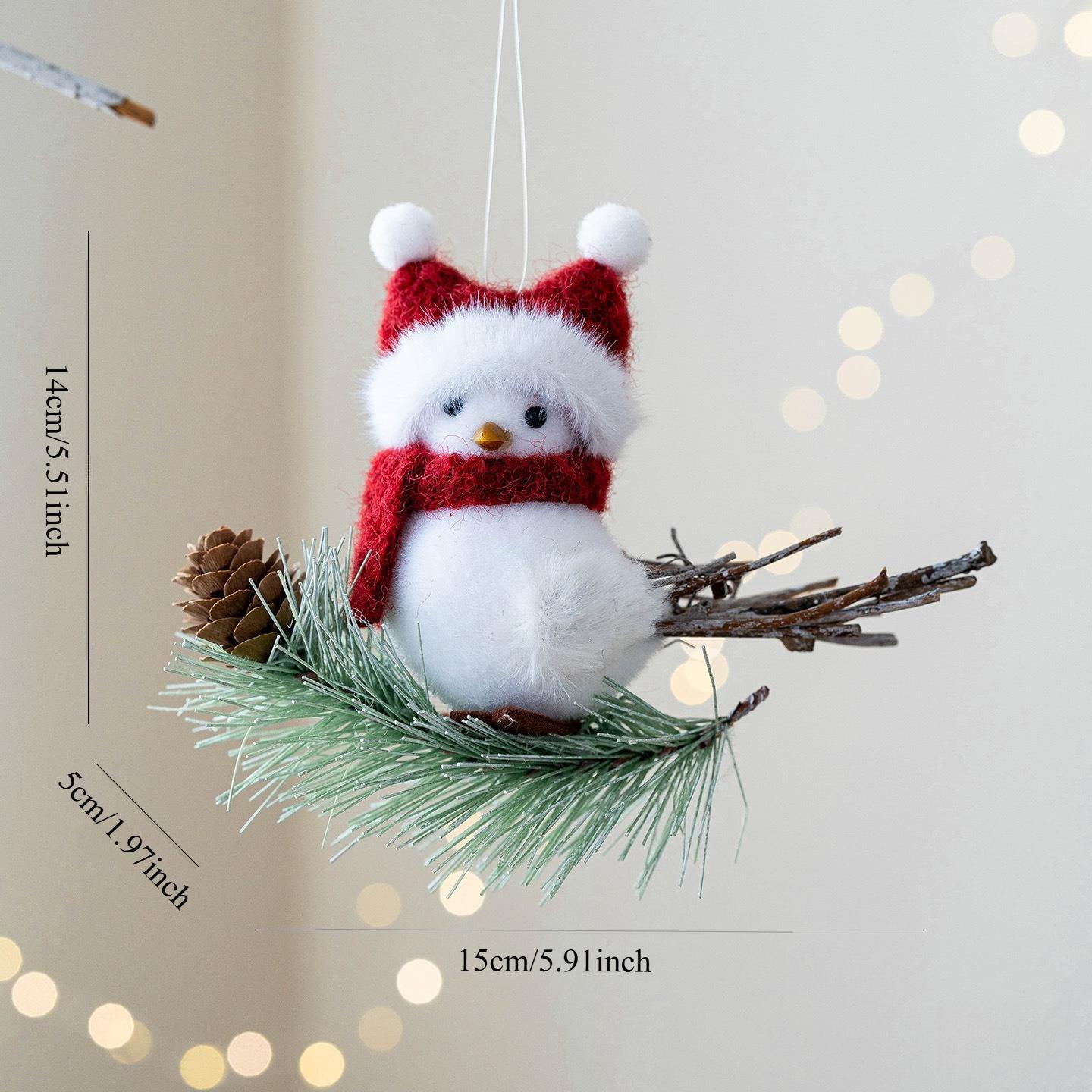 1 шт. Имитация птицы Украшение Рождественское украшение Подвеска Украшение для рождественской елки Подвеска Украшение для рождественской елки Рождественское украшение Маленький подарок