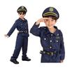 [monoii] Authentic 9-Piece Full Set Police Cosplay Children Police Officer Halloween Costume Kids Police Uniform Boys Costume Cosplay Costume