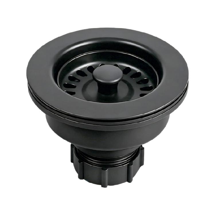 Kitchen Sink Maintenance Part, Plastic Strainer Drain Component with Basket, Center Lift Insert and Lower Screw Connection