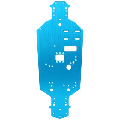 Aluminum Alloy Chassis Bottom Plate Replacement Upgrade Parts for HSP 94122 110 RC CarBlue